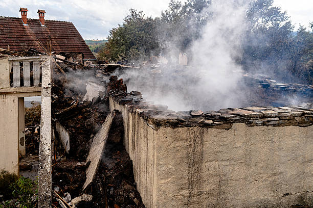 Professional Fire Damage Removal technician working in Marriottsville, MD